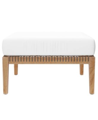 Clearwater Outdoor Patio Teak Wood Ottoman
