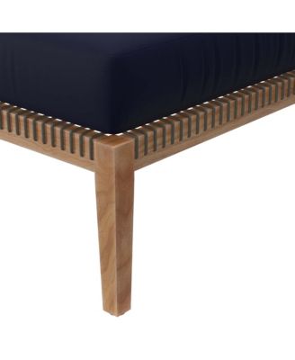 Clearwater Outdoor Patio Teak Wood Ottoman