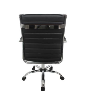 Tioga 37-inch Faux Leather Height Adjustable Swivel Office Chair