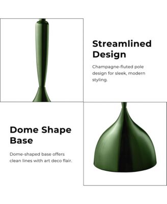 Knoll 16-inch Iron Round End Table with Galaxy Top and Dome Base