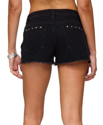 Ashten Studded Denim Shorts