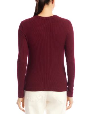 Ribbed Crewneck Top