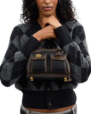 Twin Turnlock 20 Loved Leather Satchel