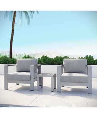  Shore 3 Piece Outdoor Patio Aluminum Set