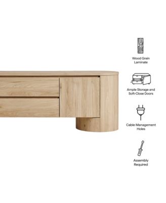 Duval 71 Inch Oval TV Cabinet