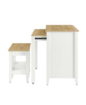 Farmstead Kitchen Island and Stool, Set of 3