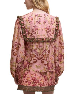 Floral Blouson Sleeve Blouse