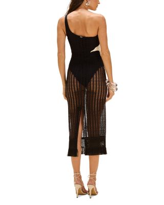 Selene Mesh Beach Cover Up Midi Dress
