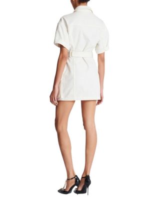  Short Lace-Up Canvas Dress