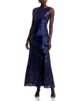 Sleeveless Ruffle Gown