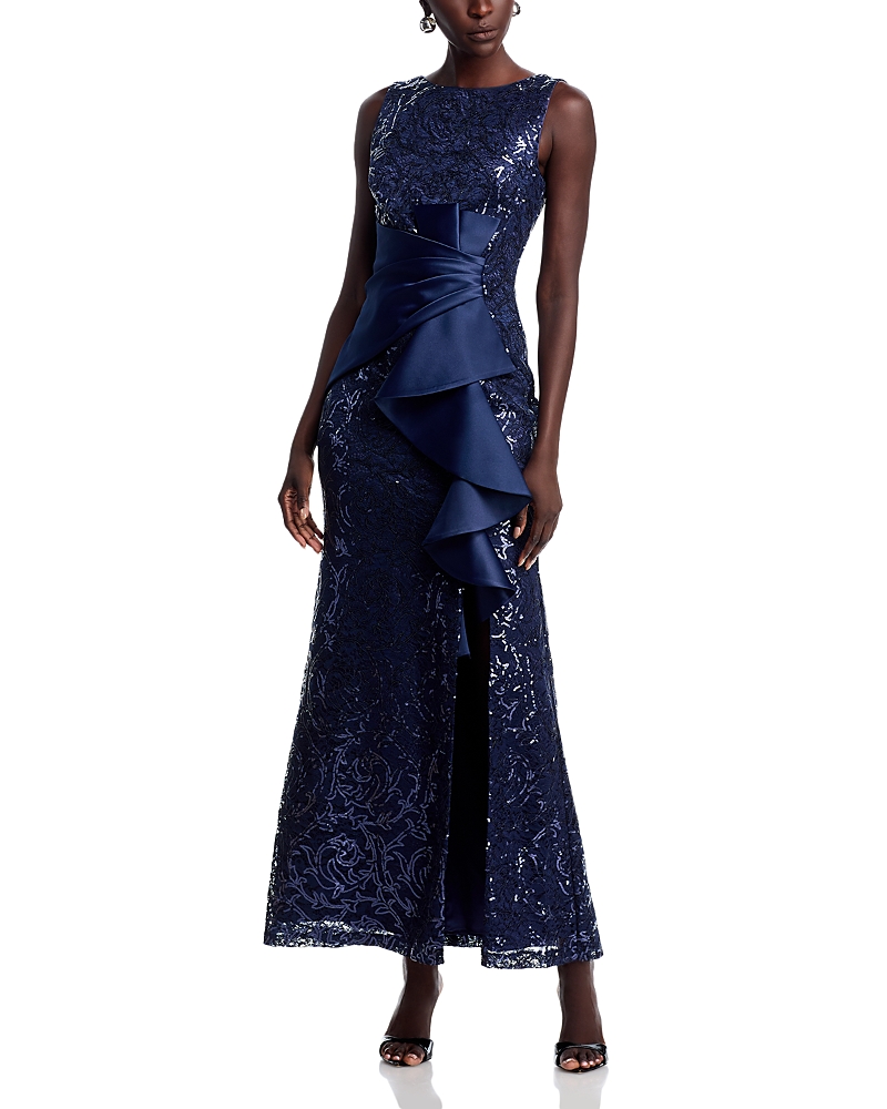 Eliza J Sleeveless Ruffle Gown