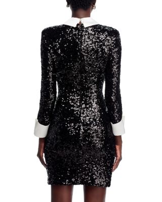 Collared Sequin Dress