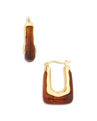 Resin Hoop Earrings - Exclusive