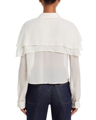 The Silk Cape Blouse