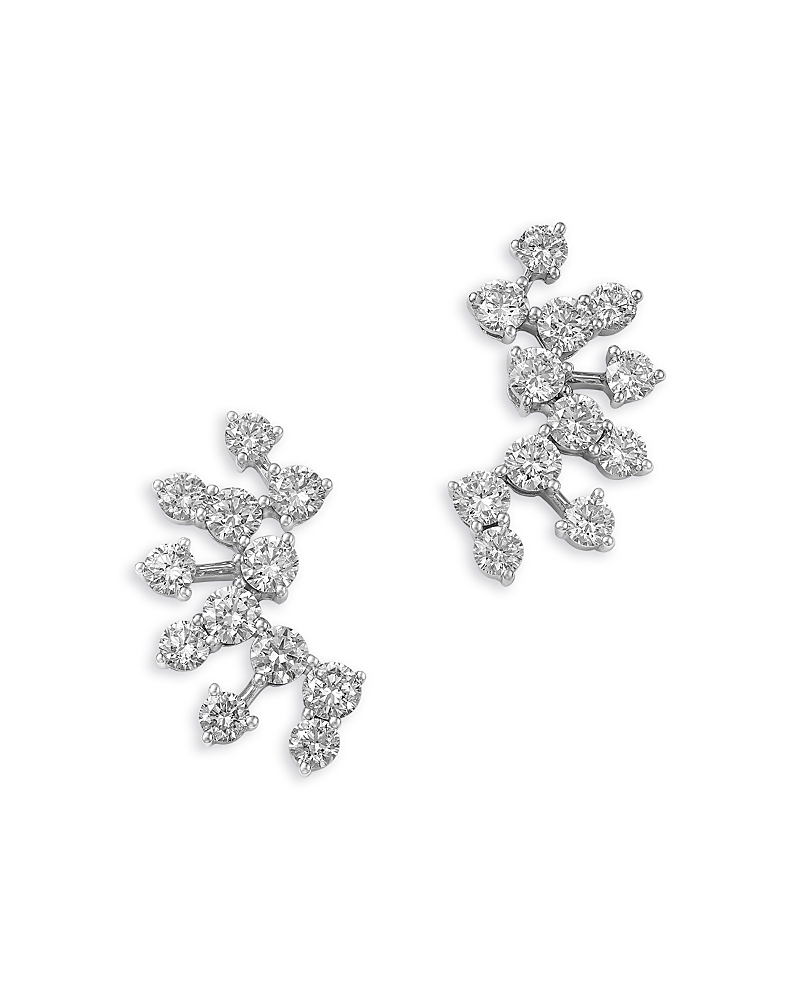 Bloomingdale's Fine Collection Diamond Ear Climbers in 14K White Gold, 3.0 tcw