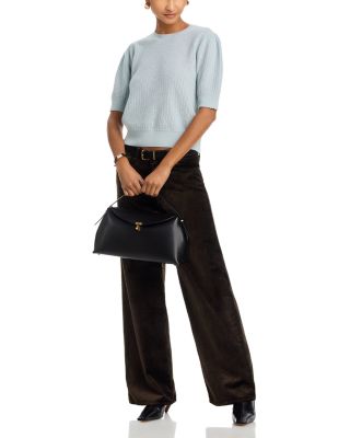 The Ladder Pointelle Cashmere Sweater