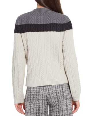 Gabriel Crewneck Cable Knit Sweater