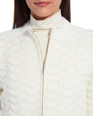 Ivanna Zip Crewneck Cardigan Sweater