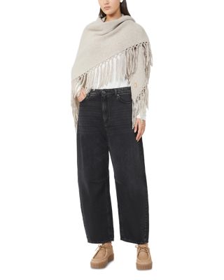 Tornado Beige Wool Shawl