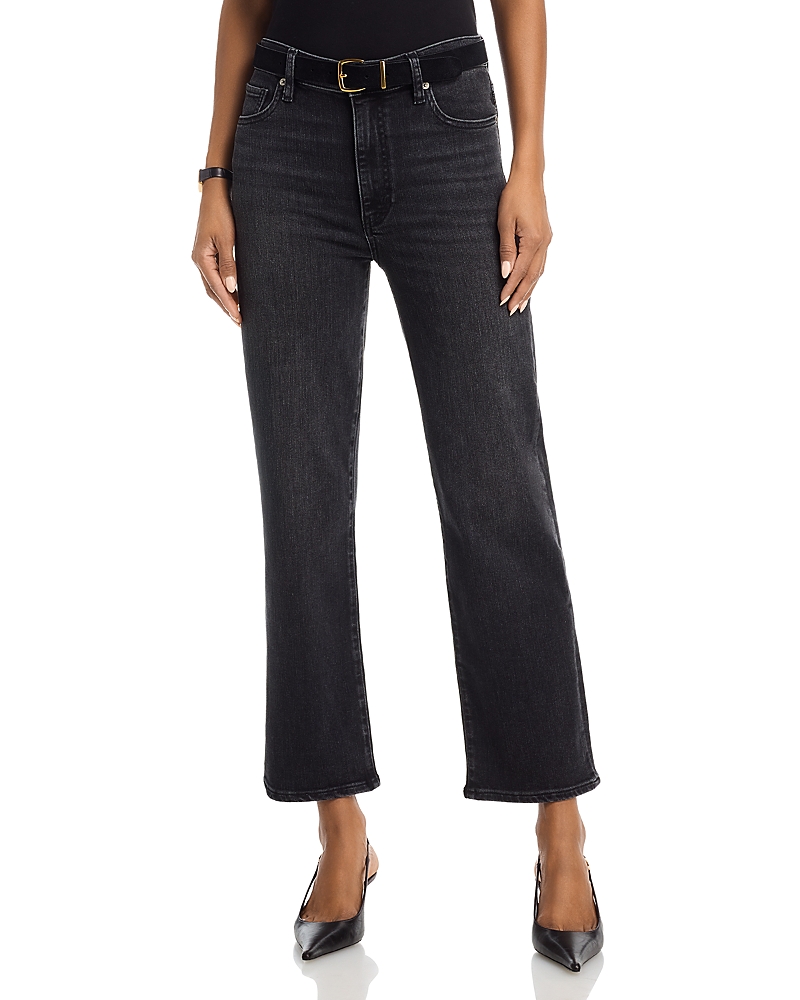 Frame Le Sleek Straight Jeans in Meteor