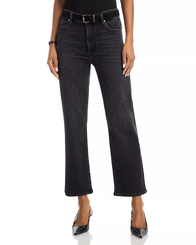 Frame Le Sleek Straight High Rise Jeans in Starship