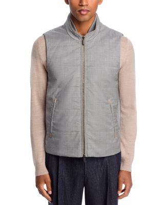Wool Channel Quilt Travel Vest