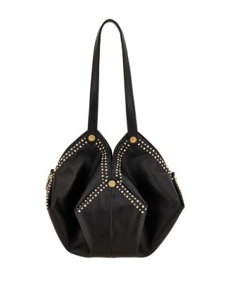 Versace Protea Studded Leather Shoulder Bag | Bloomingdale's Handbags