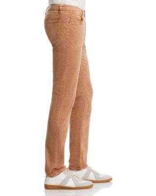 Brando Slim Fit Needle Cord Pants in Khaki