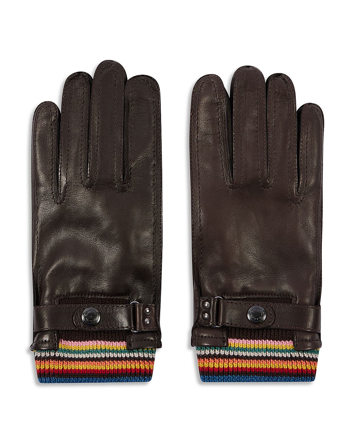 Paul Smith Striped Cuff Gloves