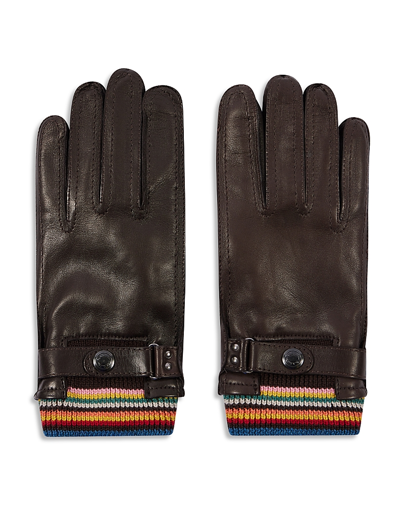 Paul Smith Striped Cuff Gloves