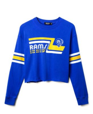  Women's NFL Los Angeles Rams Retro Crop Fleece