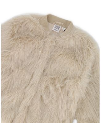 Girls' Short Faux Fur Coat - Big Kid