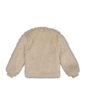 Girls' Short Faux Fur Coat - Little Kid