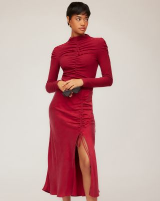 Fiona Shirred Midi Skirt