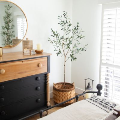 6' Artificial Slim Minimalist Olive Tree