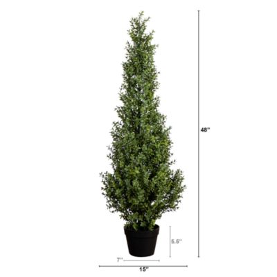 4' UV Resistant Artificial Boxwood Topiary Tree (Indoor/Outdoor)