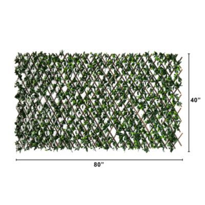 40&amp;quot; x 80&amp;quot; UV Resistant Artificial Gardenia Expandable Privacy Fence Screen (Indoor/Outdoor)