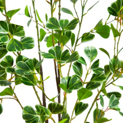 4' Artificial Heart Shaped Ficus Leaf Tree