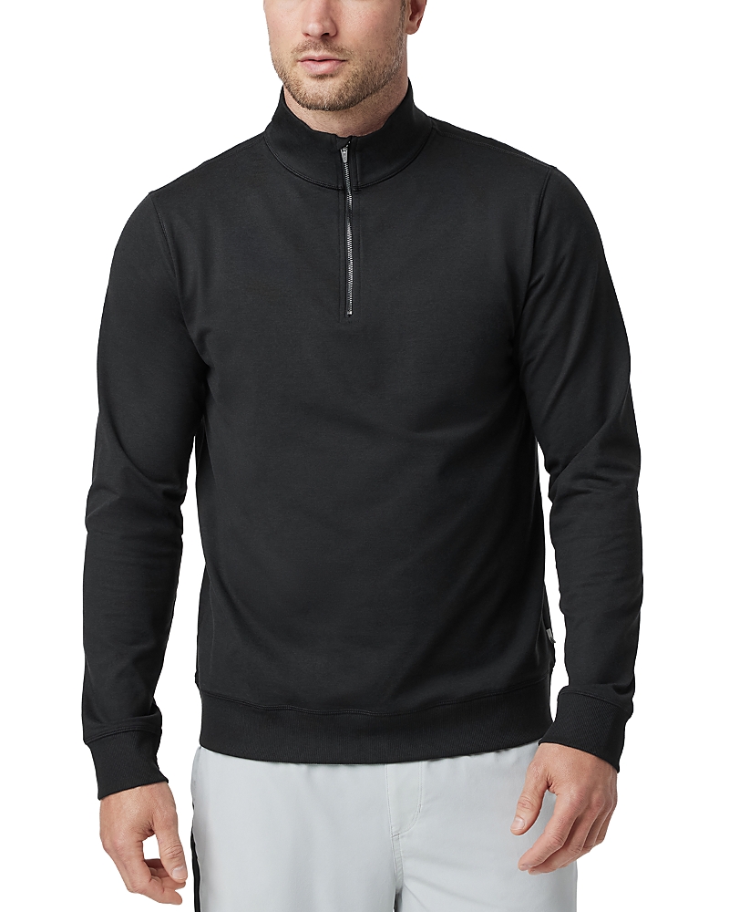 Vuori Coronado Half-zip Sweatshirt In Black