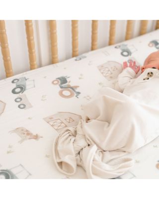 Crane Baby Unisex Charlie Fitted Crib Sheet