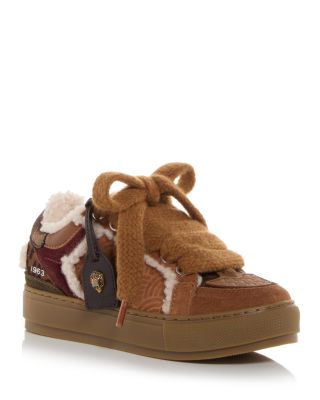 Women's Southbank Tag Faux Fur Sneakers