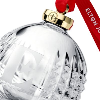 Elton John Crystal "E" Icon Ornament