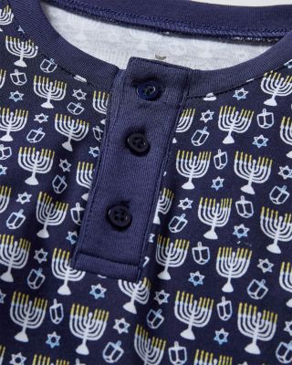 Unisex Festival of Lights Pima Snug Fit Pajama Set - Baby, Little Kid, Big Kid