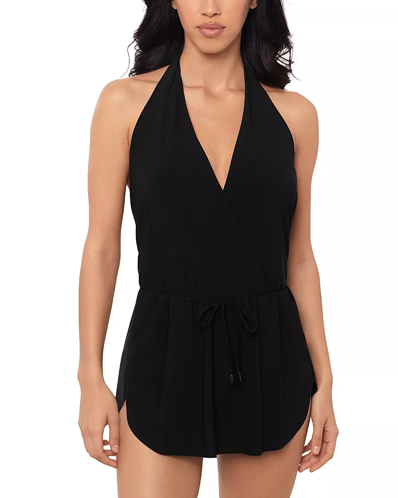 Magicsuit Solid Ellie Halter One Piece Swimsuit