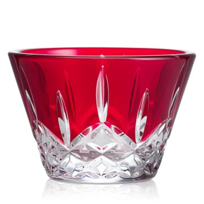 Lismore Red Votive Candle Holders, Set of 2