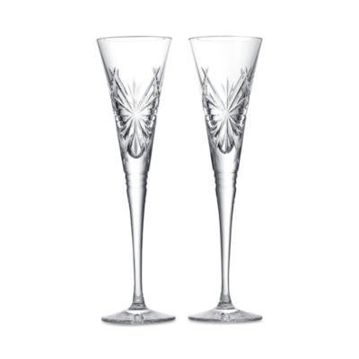 Winter Wonders Snowflakes Champagne Flutes, Set of 2