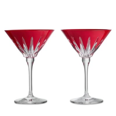 New Year Firework Martini Glasses, Set of 2