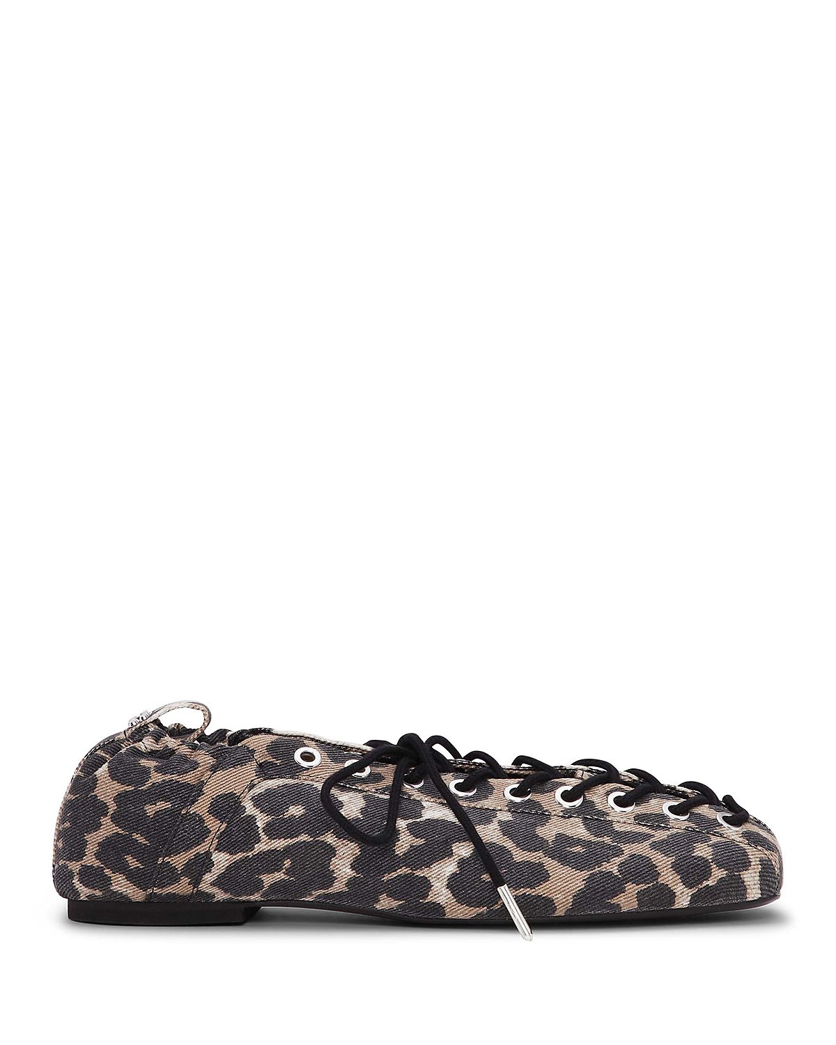 Ganni Women's Lace Up Ballet Flats