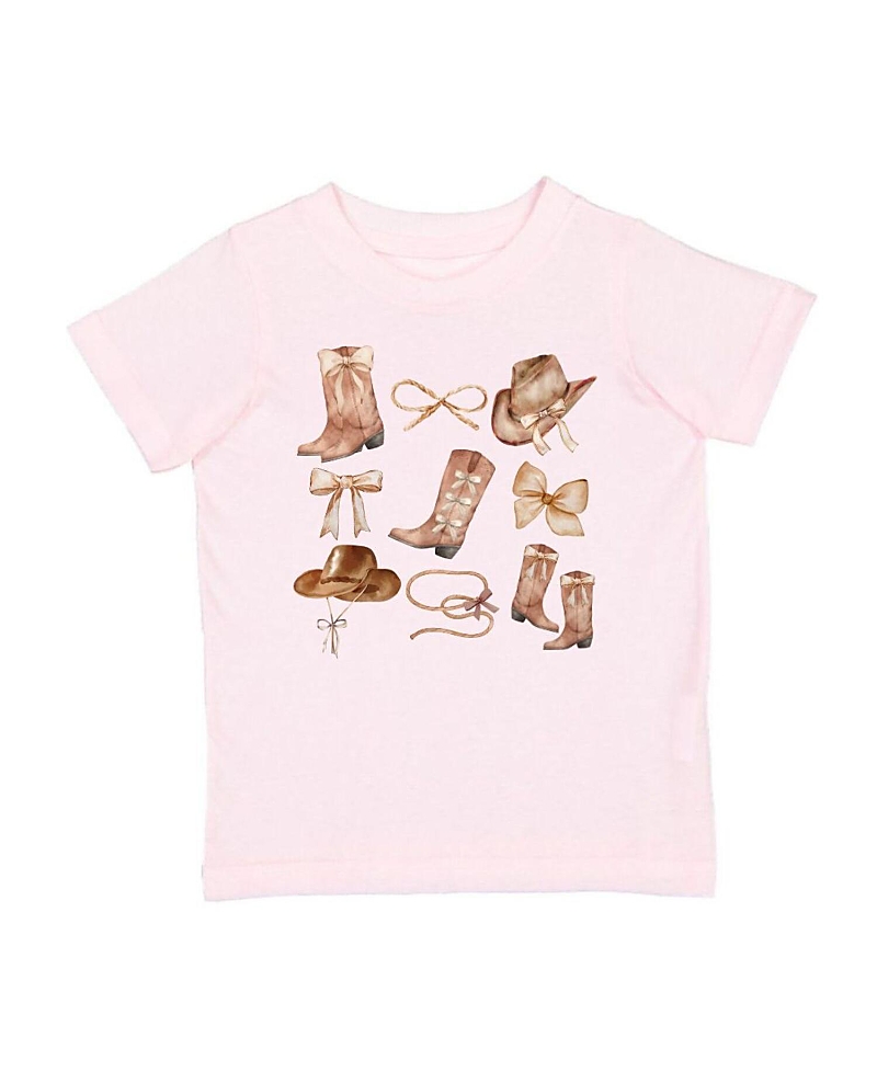 Sweet Wink Girls' Cowgirl Cutie Short Sleeve T-shirt - Baby In Pink