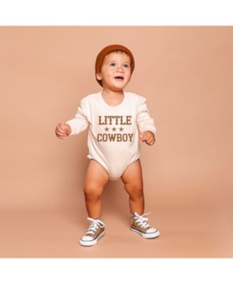 Boys' Cowboy Long Sleeve Romper - Baby